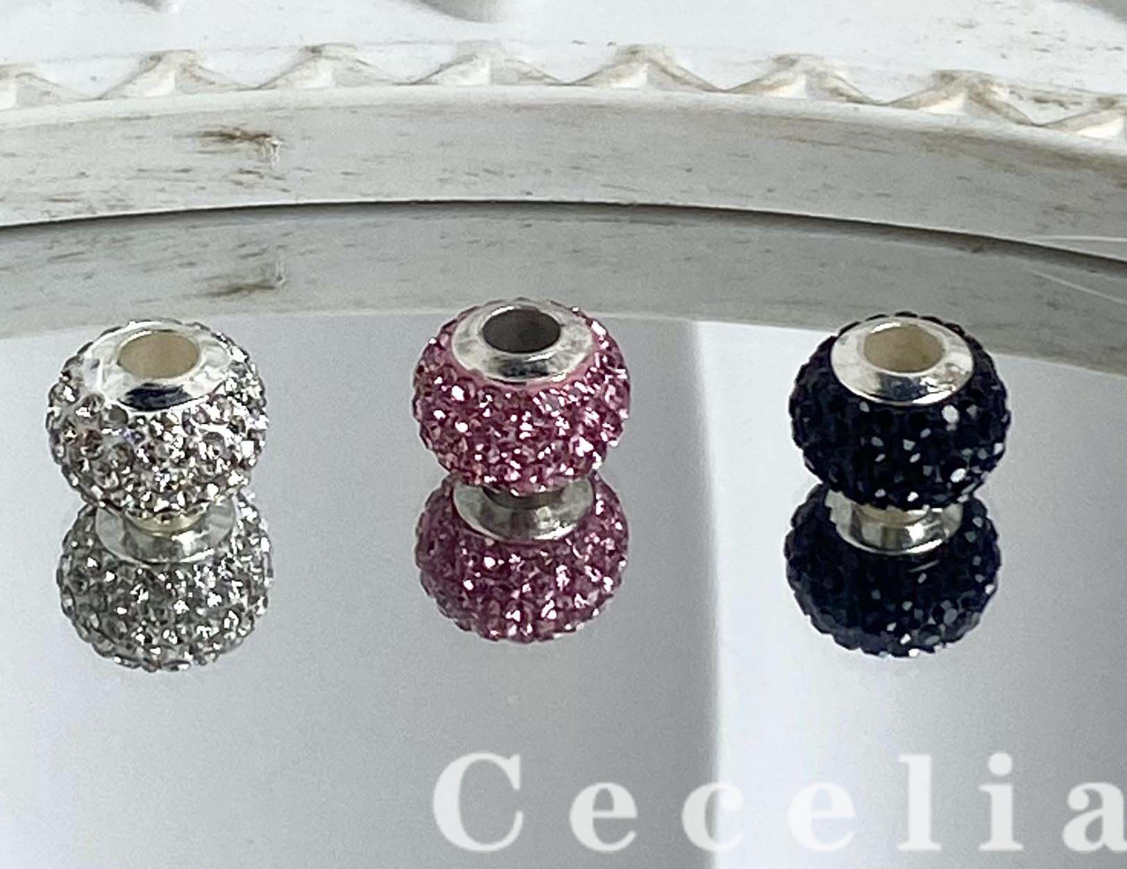 Rhinestone Beads for DIY Pen or DIY Phone Chain Key Chain Bracelet Necklace#RB1610#