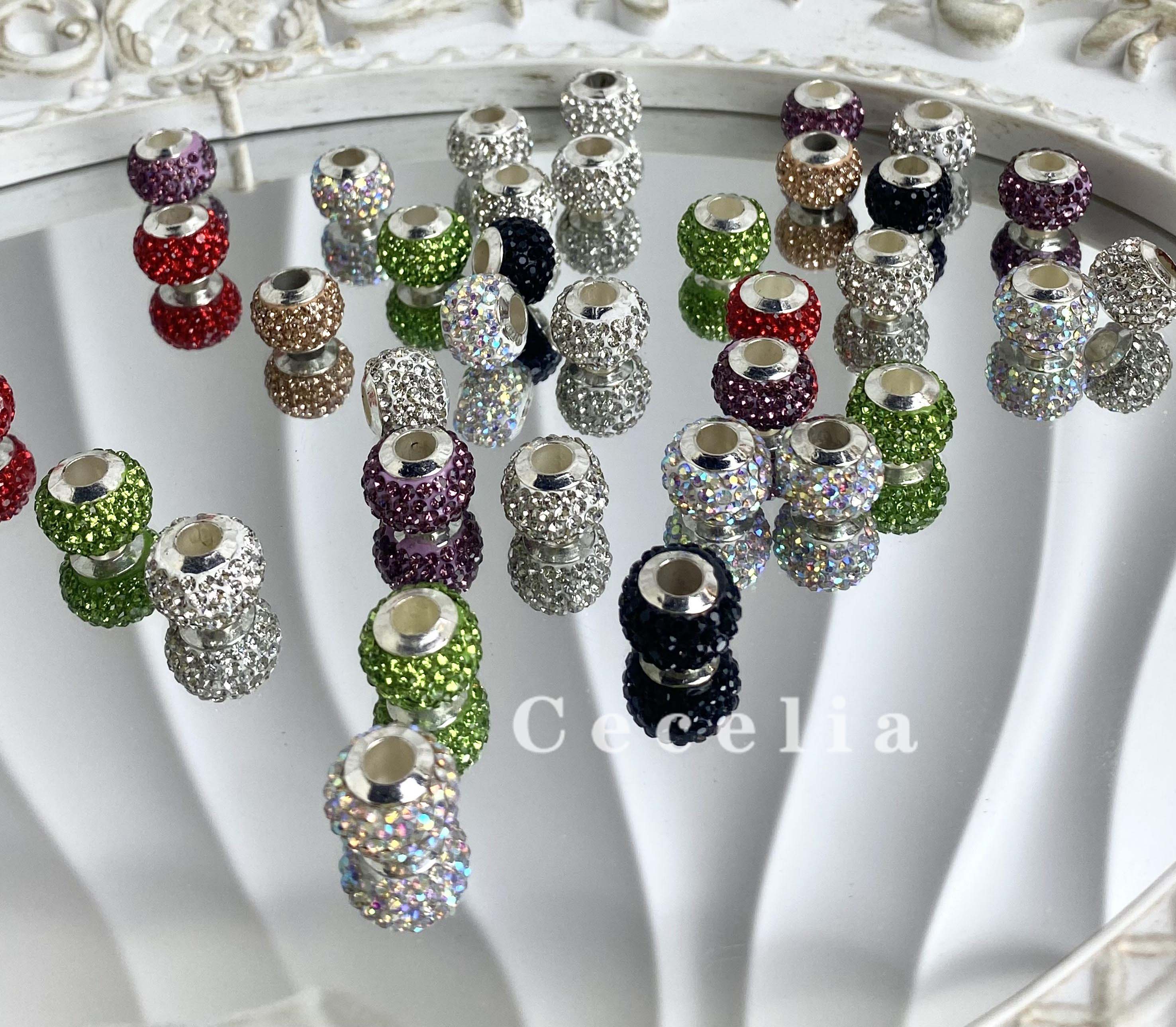 Rhinestone Beads for DIY Pen or DIY Phone Chain Key Chain Bracelet Necklace#RB1610#