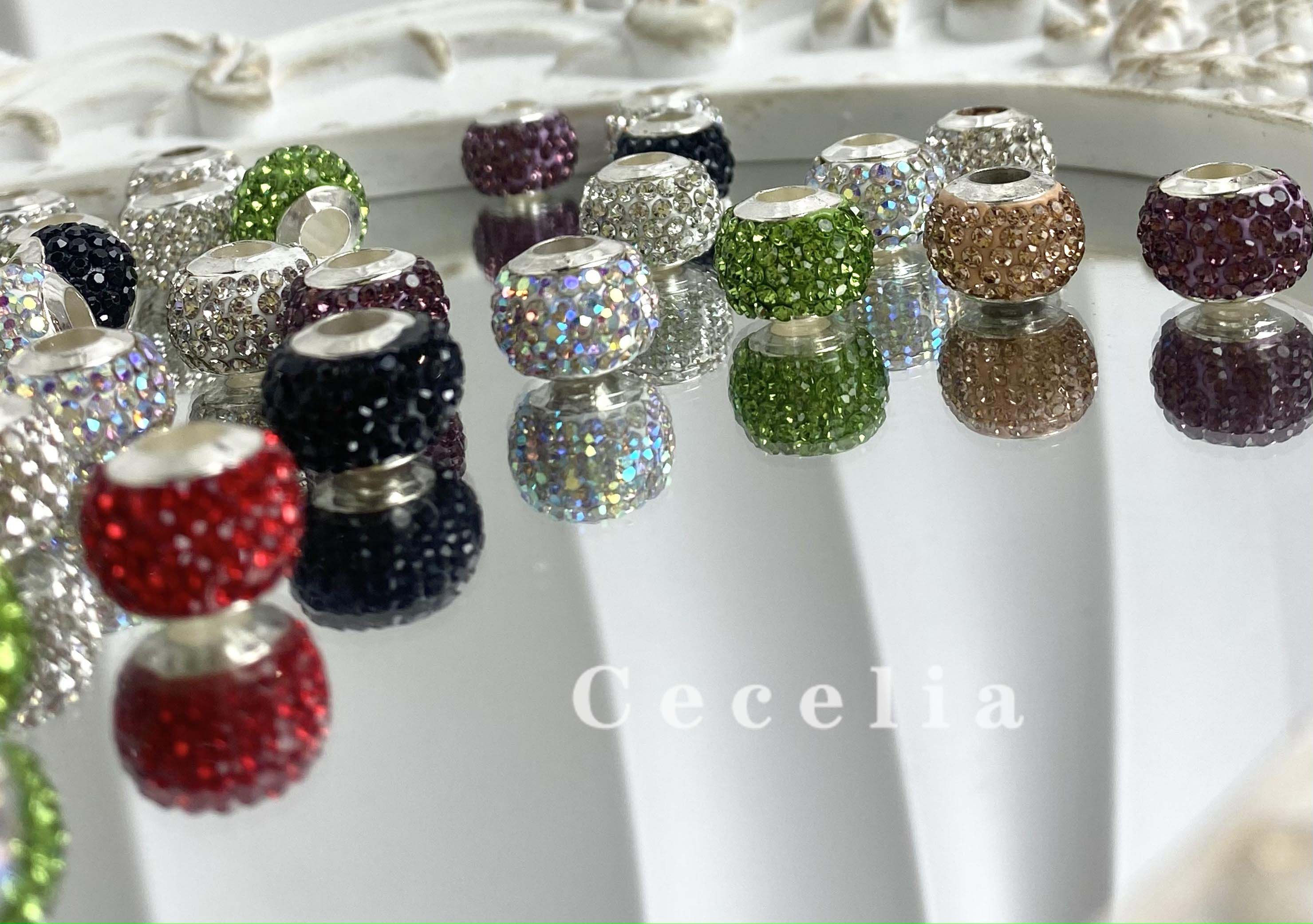 Rhinestone Beads for DIY Pen or DIY Phone Chain Key Chain Bracelet Necklace#RB1610#