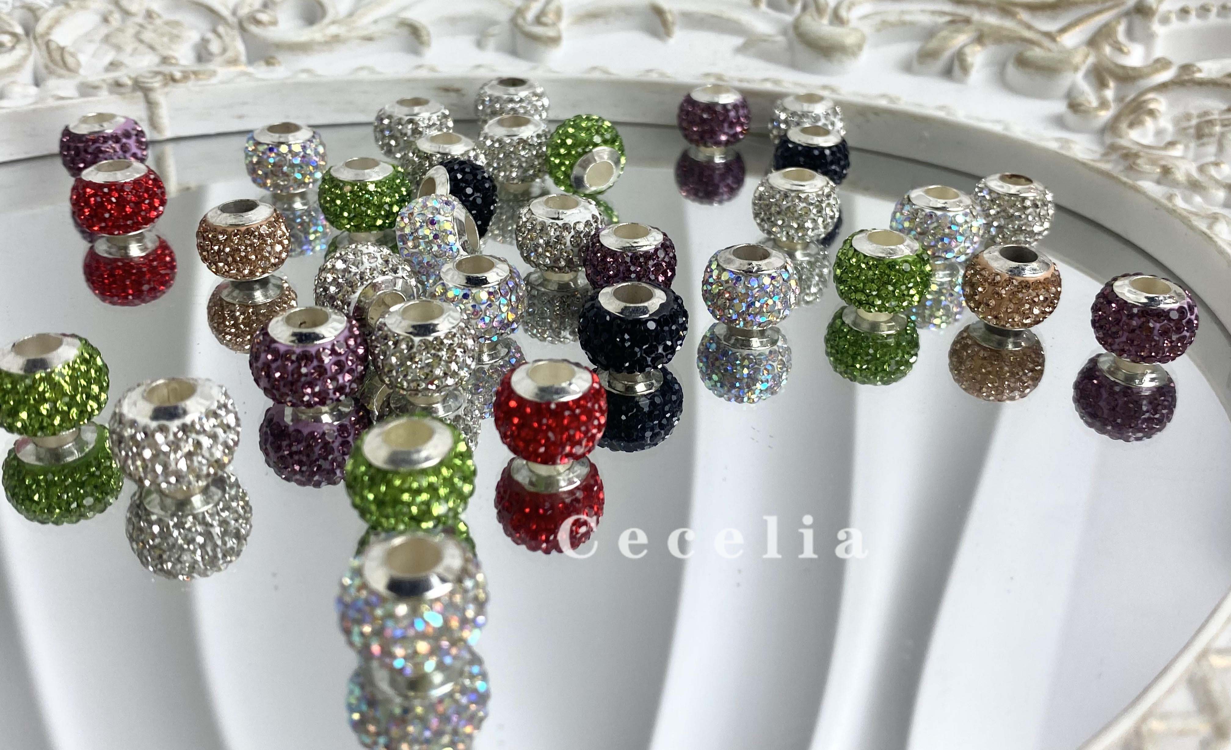 Rhinestone Beads for DIY Pen or DIY Phone Chain Key Chain Bracelet Necklace#RB1610#