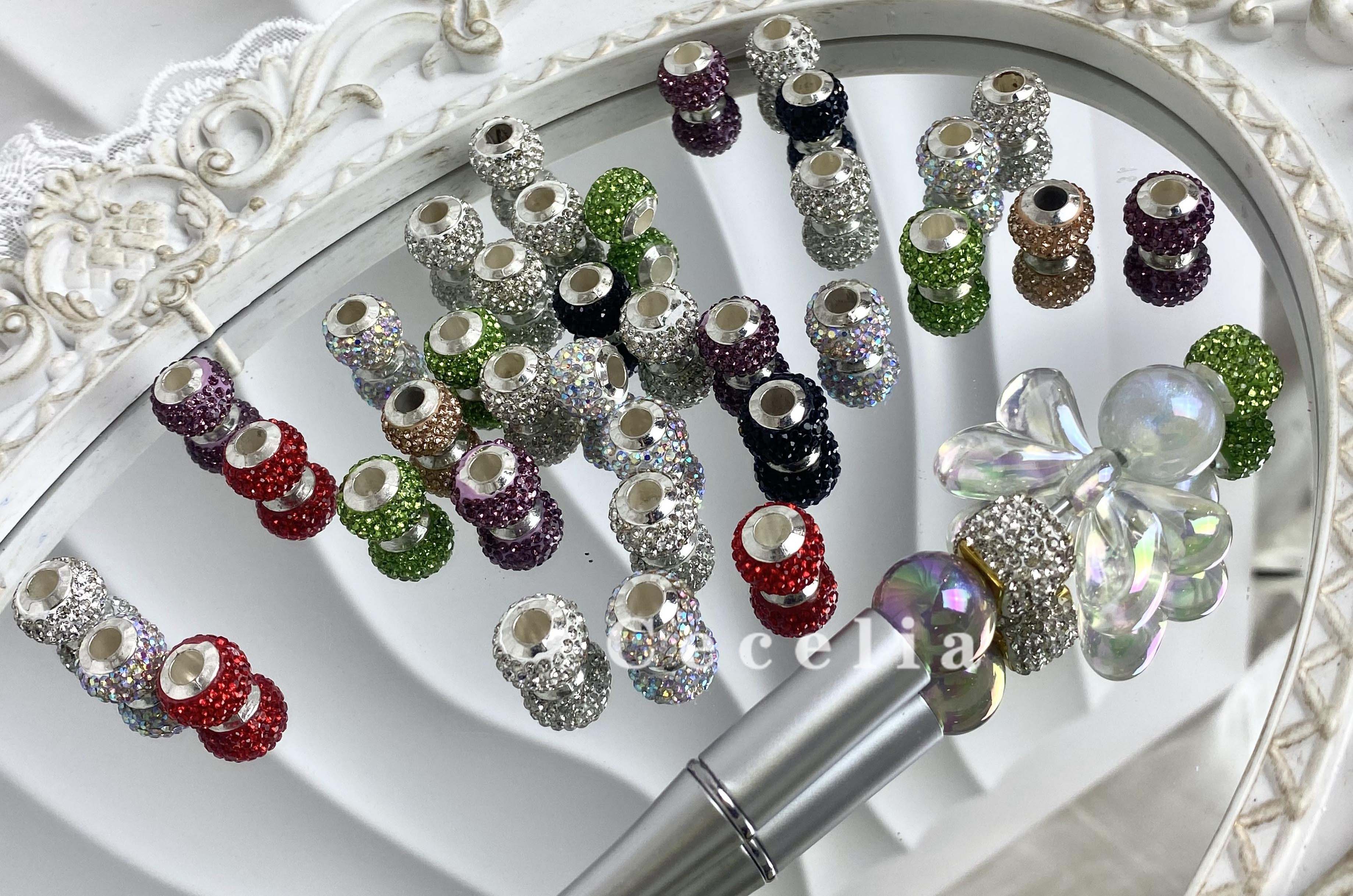 Rhinestone Beads for DIY Pen or DIY Phone Chain Key Chain Bracelet Necklace#RB1610#