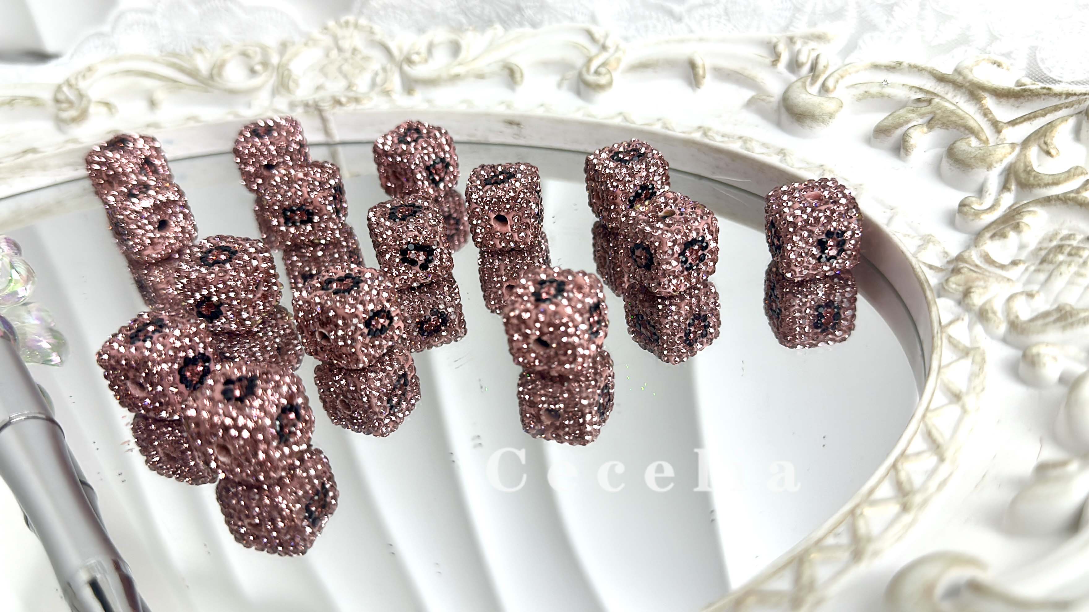 Rhinestone Beads for DIY Pen or DIY Phone Chain Key Chain Bracelet Necklace#RB1614#