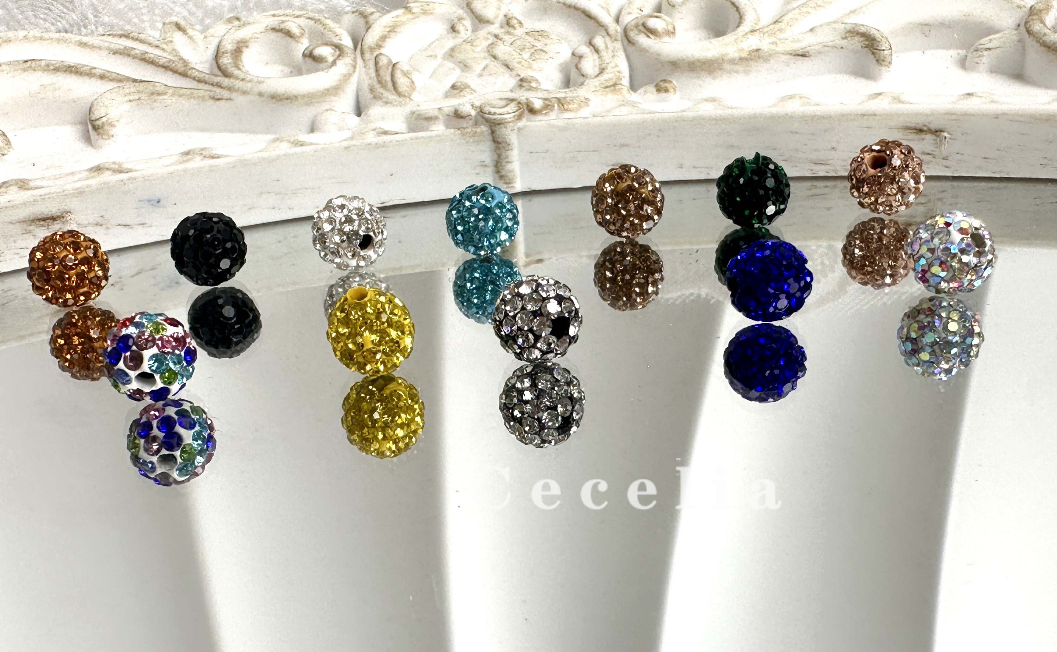 Rhinestone Beads for DIY Pen or DIY Phone Chain Key Chain Bracelet Necklace#RB1613#