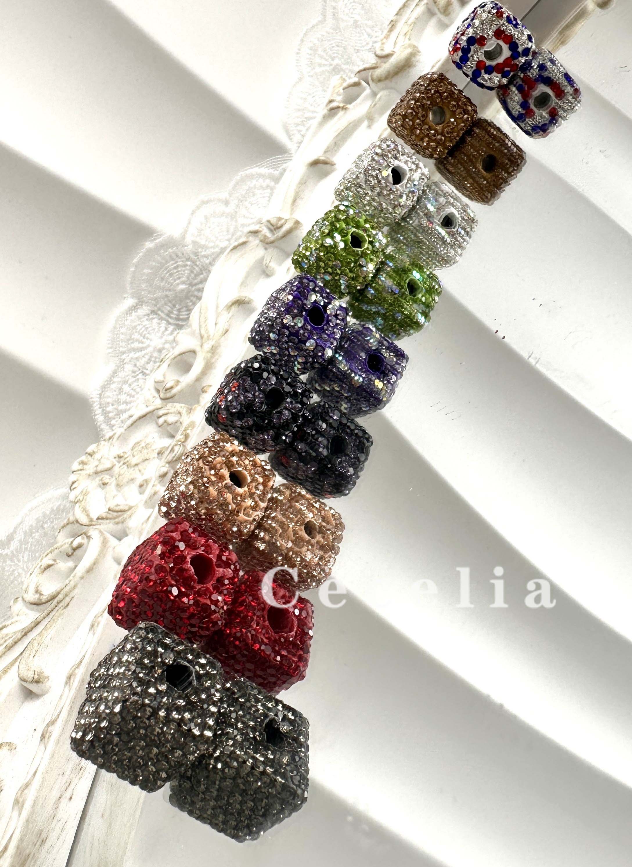 Rhinestone Beads for DIY Pen or DIY Phone Chain Key Chain Bracelet Necklace#RB1611#