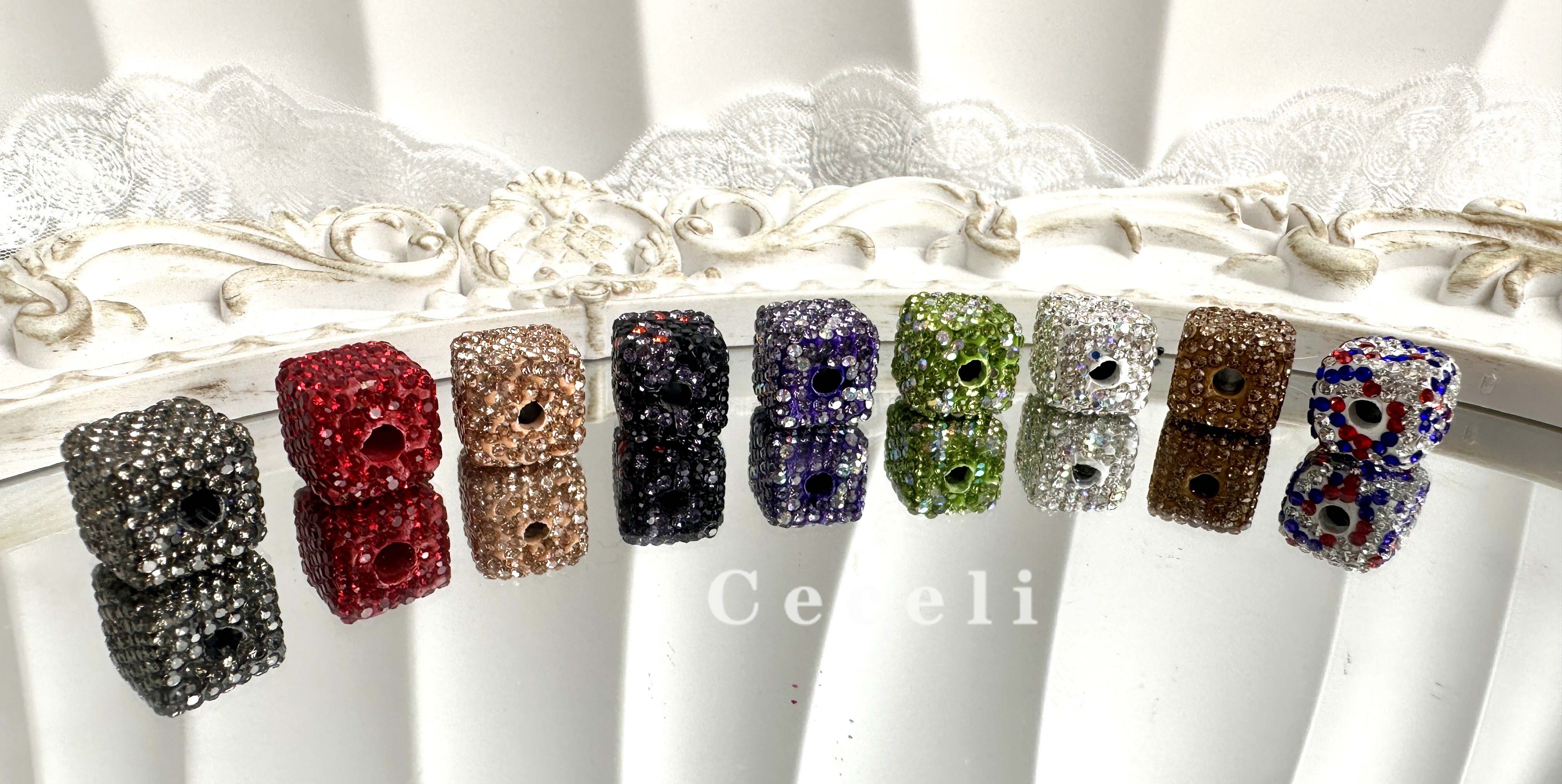 Rhinestone Beads for DIY Pen or DIY Phone Chain Key Chain Bracelet Necklace#RB1611#