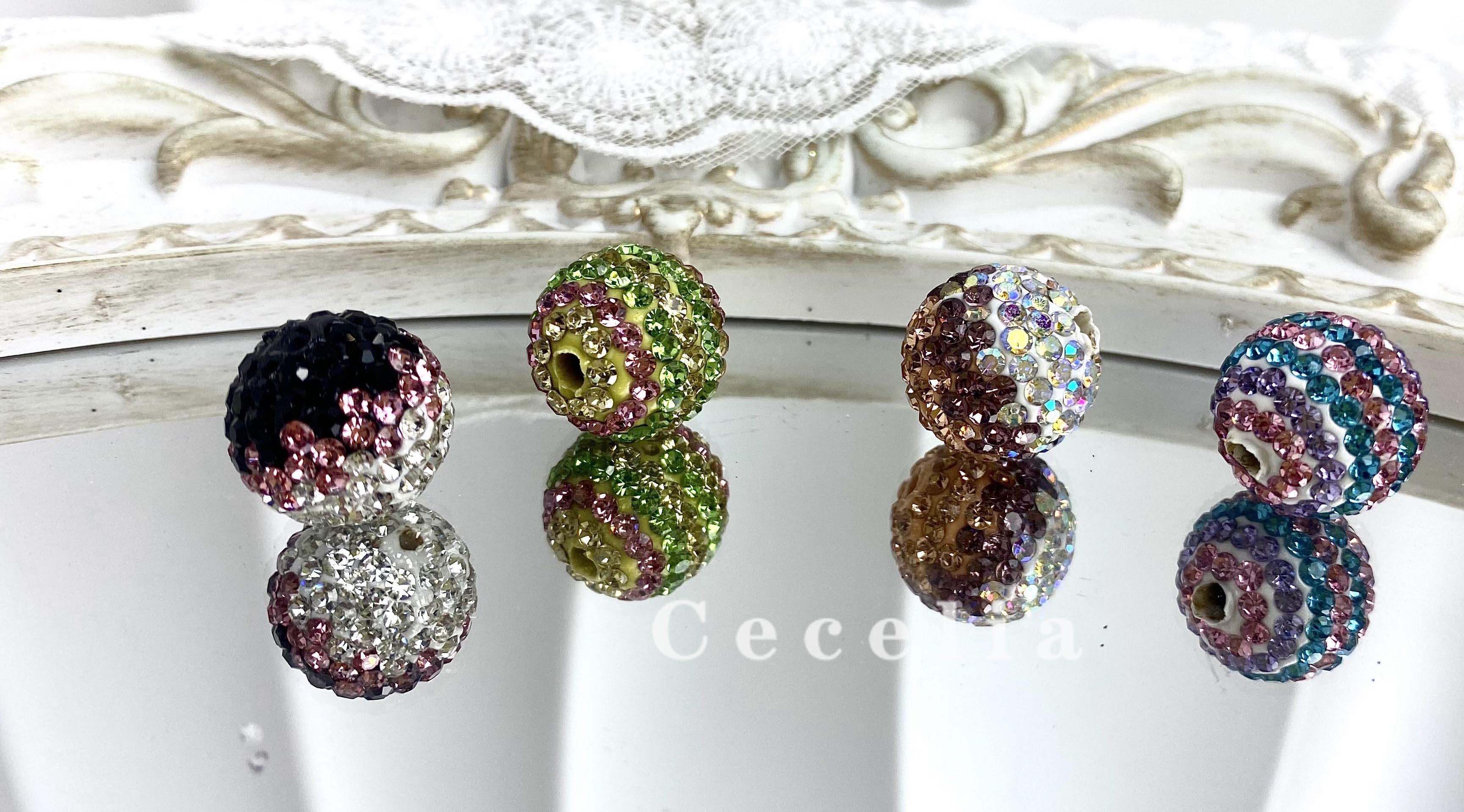 Rhinestone Beads for DIY Pen or DIY Phone Chain Key Chain Bracelet Necklace#RB1615#