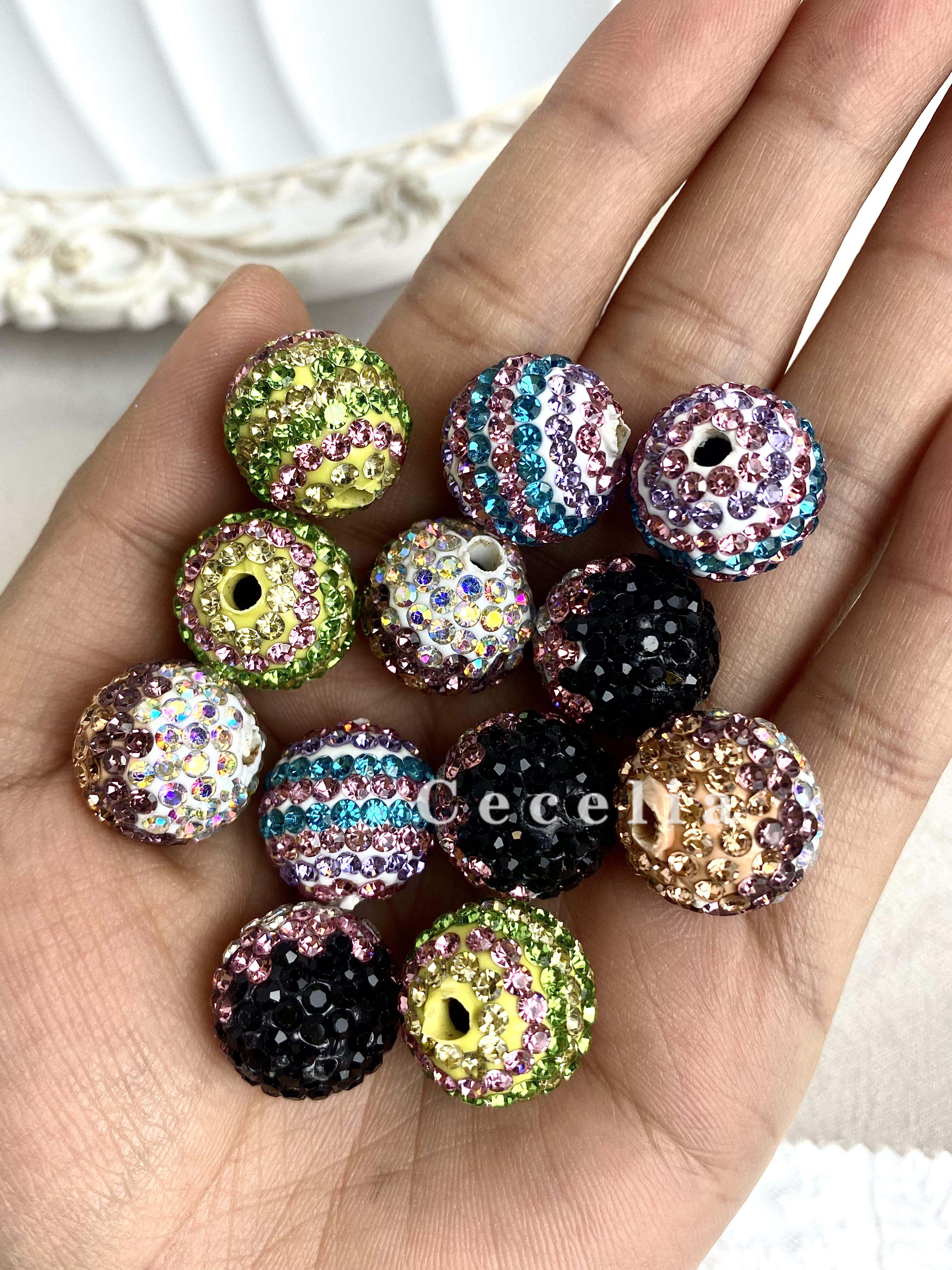 Rhinestone Beads for DIY Pen or DIY Phone Chain Key Chain Bracelet Necklace#RB1615#