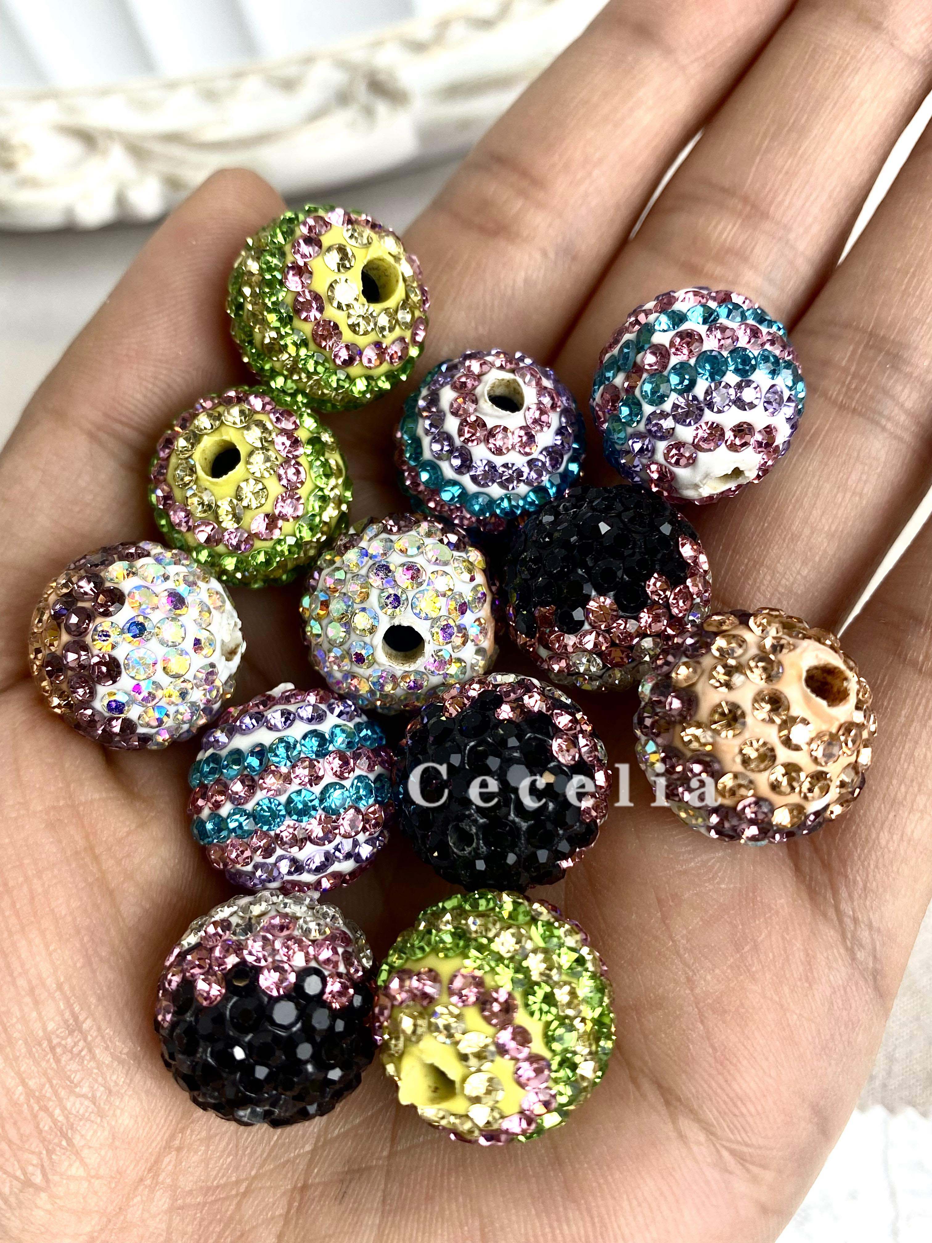 Rhinestone Beads for DIY Pen or DIY Phone Chain Key Chain Bracelet Necklace#RB1615#