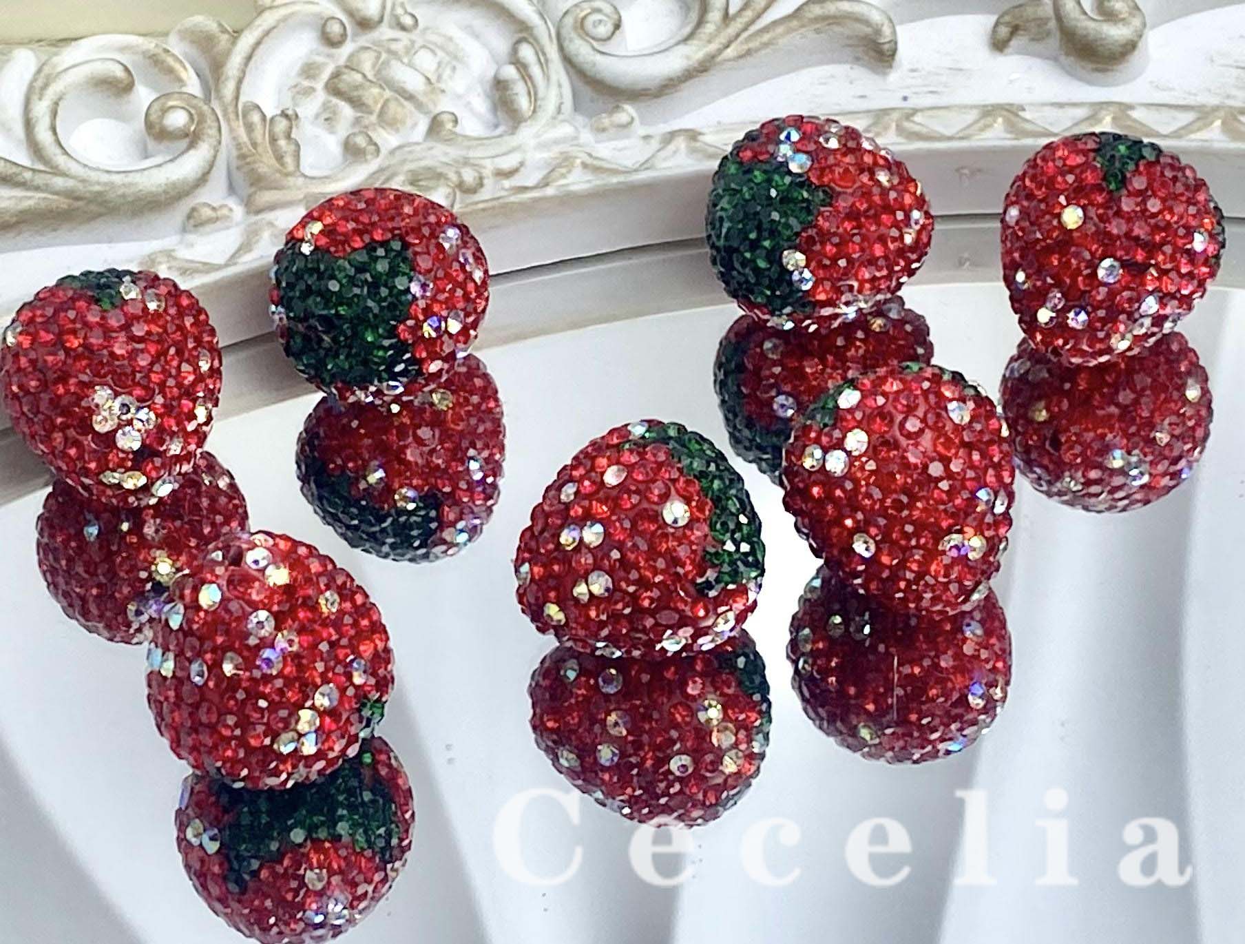 Rhinestone Beads for DIY Pen or DIY Phone Chain Key Chain Bracelet Necklace test #RB1641#