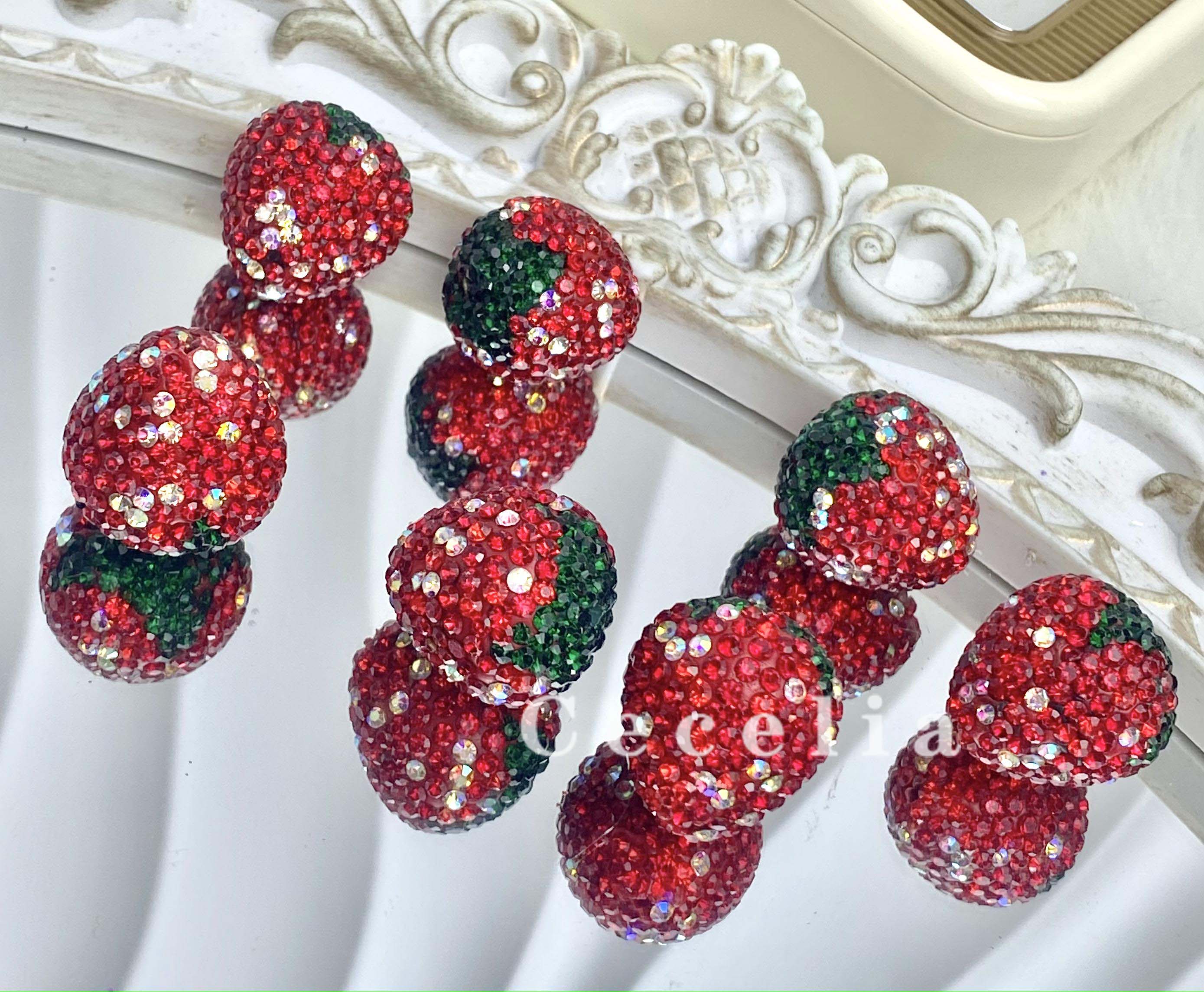 Rhinestone Beads for DIY Pen or DIY Phone Chain Key Chain Bracelet Necklace test #RB1641#