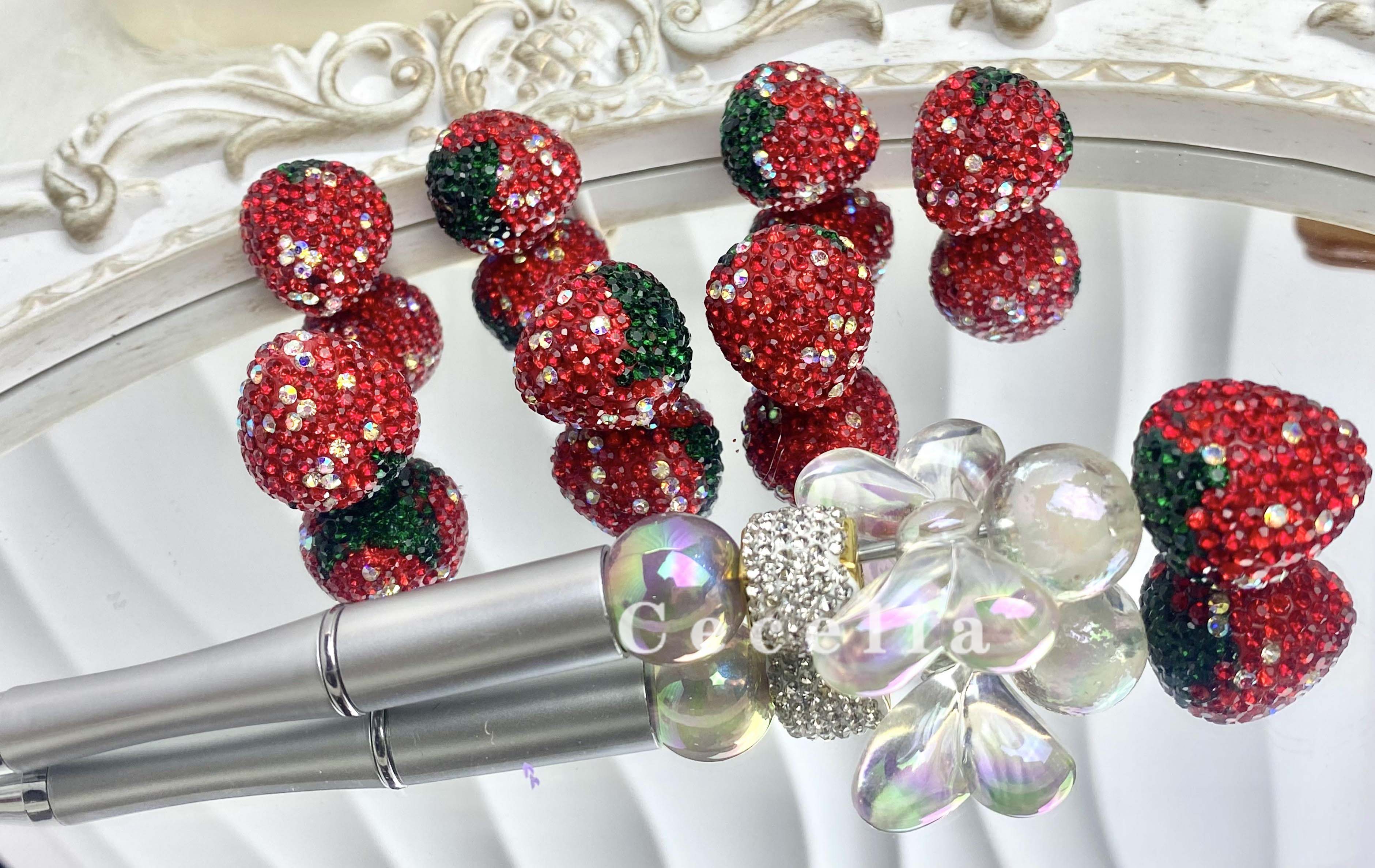 Rhinestone Beads for DIY Pen or DIY Phone Chain Key Chain Bracelet Necklace test #RB1641#