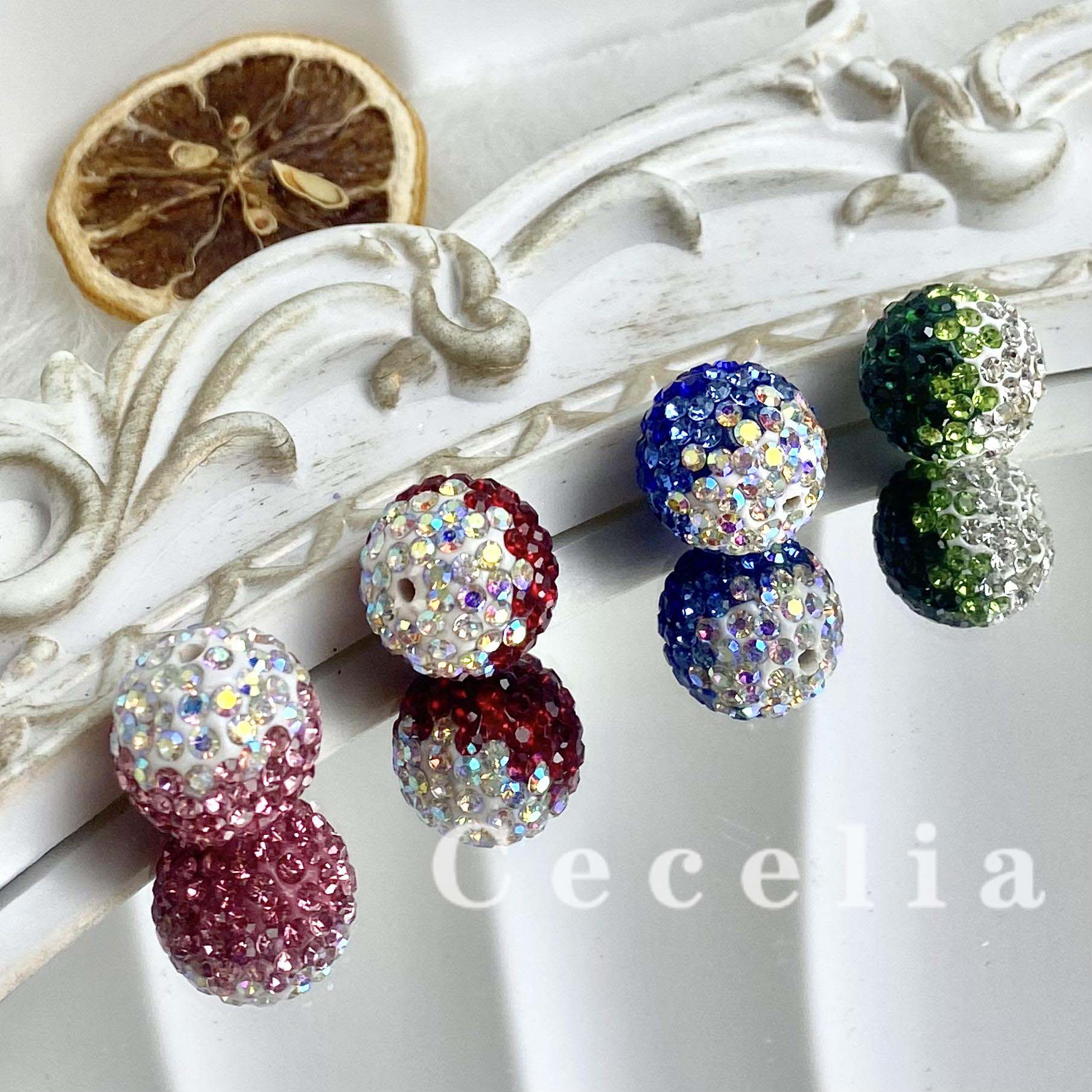 Rhinestone Beads for DIY Pen or DIY Phone Chain Key Chain Bracelet Necklace#RB1639#