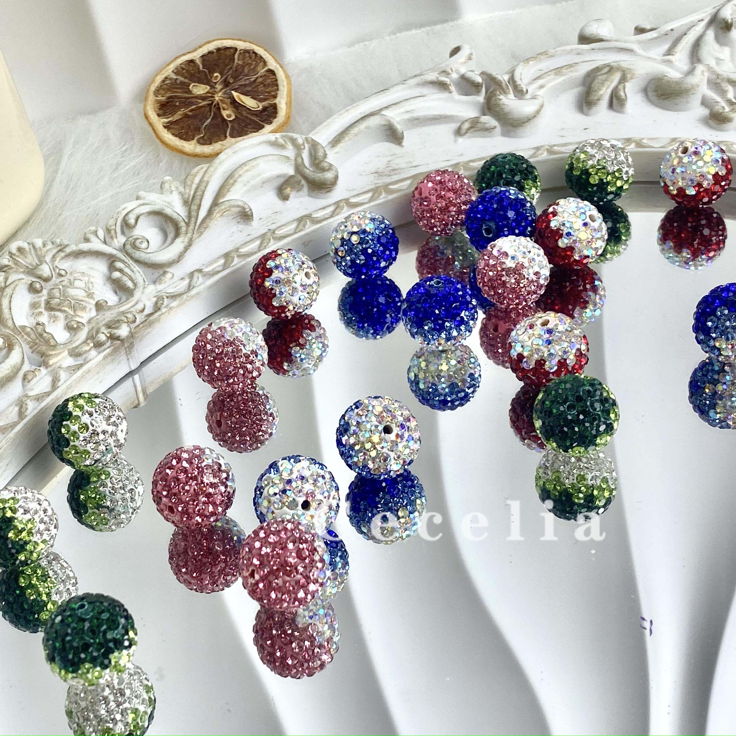 Rhinestone Beads for DIY Pen or DIY Phone Chain Key Chain Bracelet Necklace#RB1639#