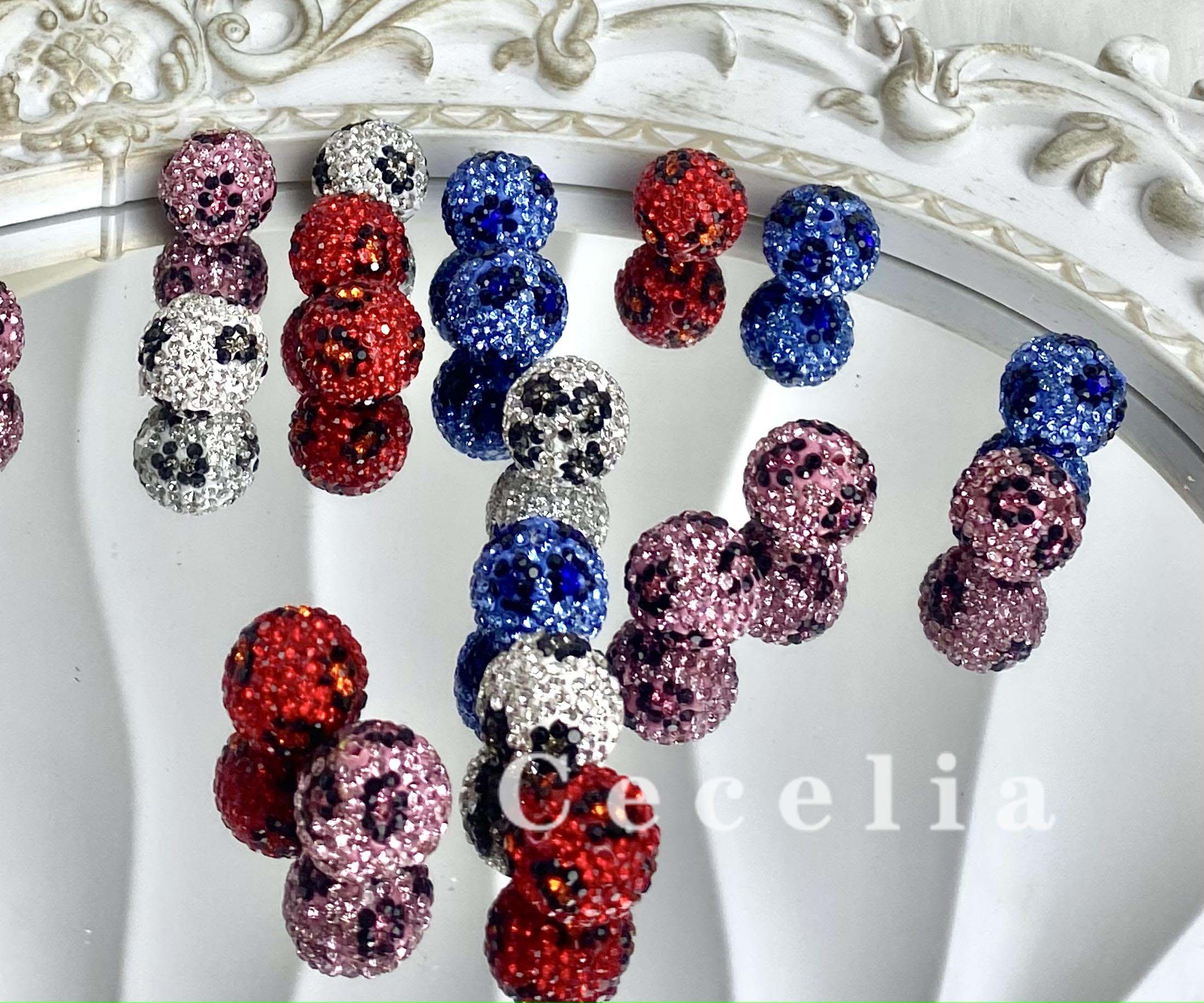 Rhinestone Beads for DIY Pen or DIY Phone Chain Key Chain Bracelet Necklace#RB1636#