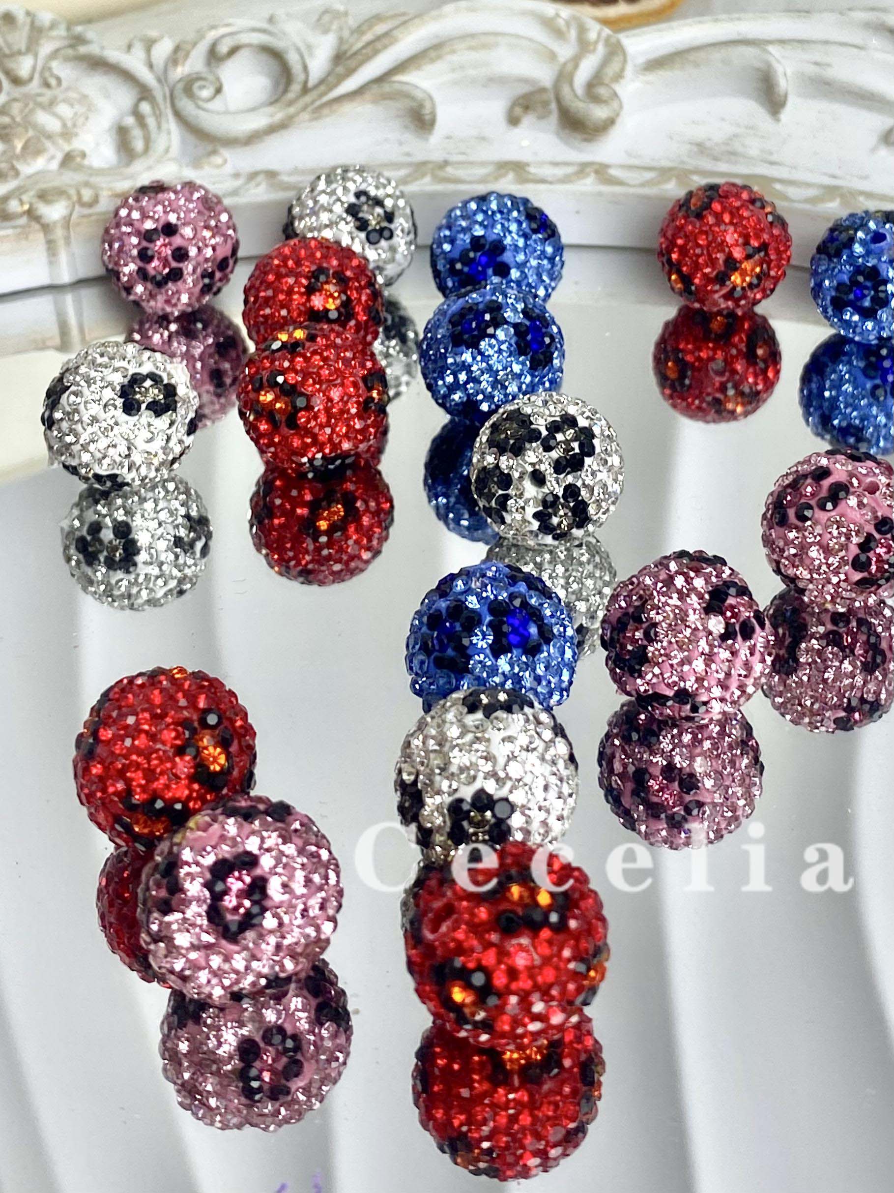 Rhinestone Beads for DIY Pen or DIY Phone Chain Key Chain Bracelet Necklace#RB1636#