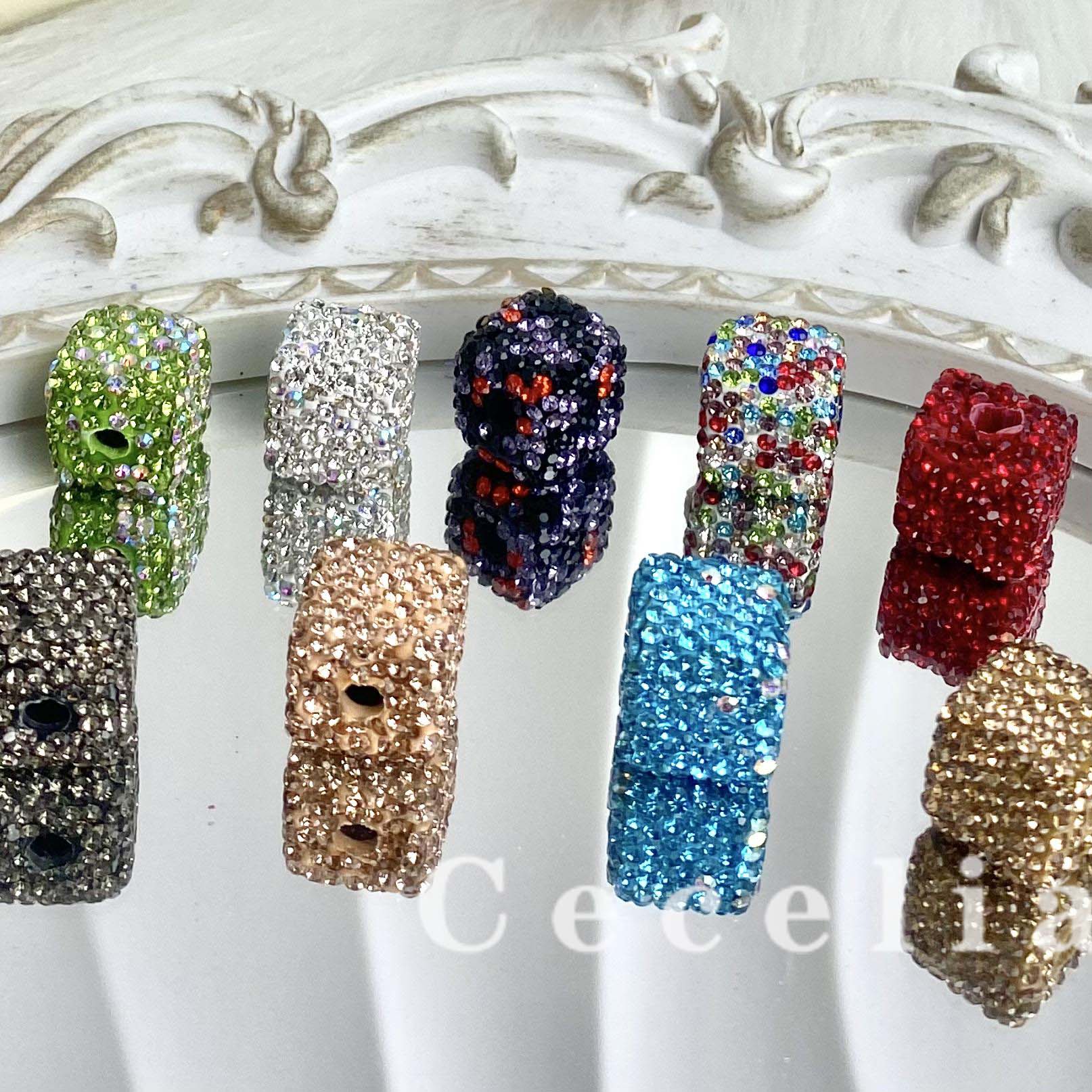 Rhinestone Beads for DIY Pen or DIY Phone Chain Key Chain Bracelet Necklace#RB1642#