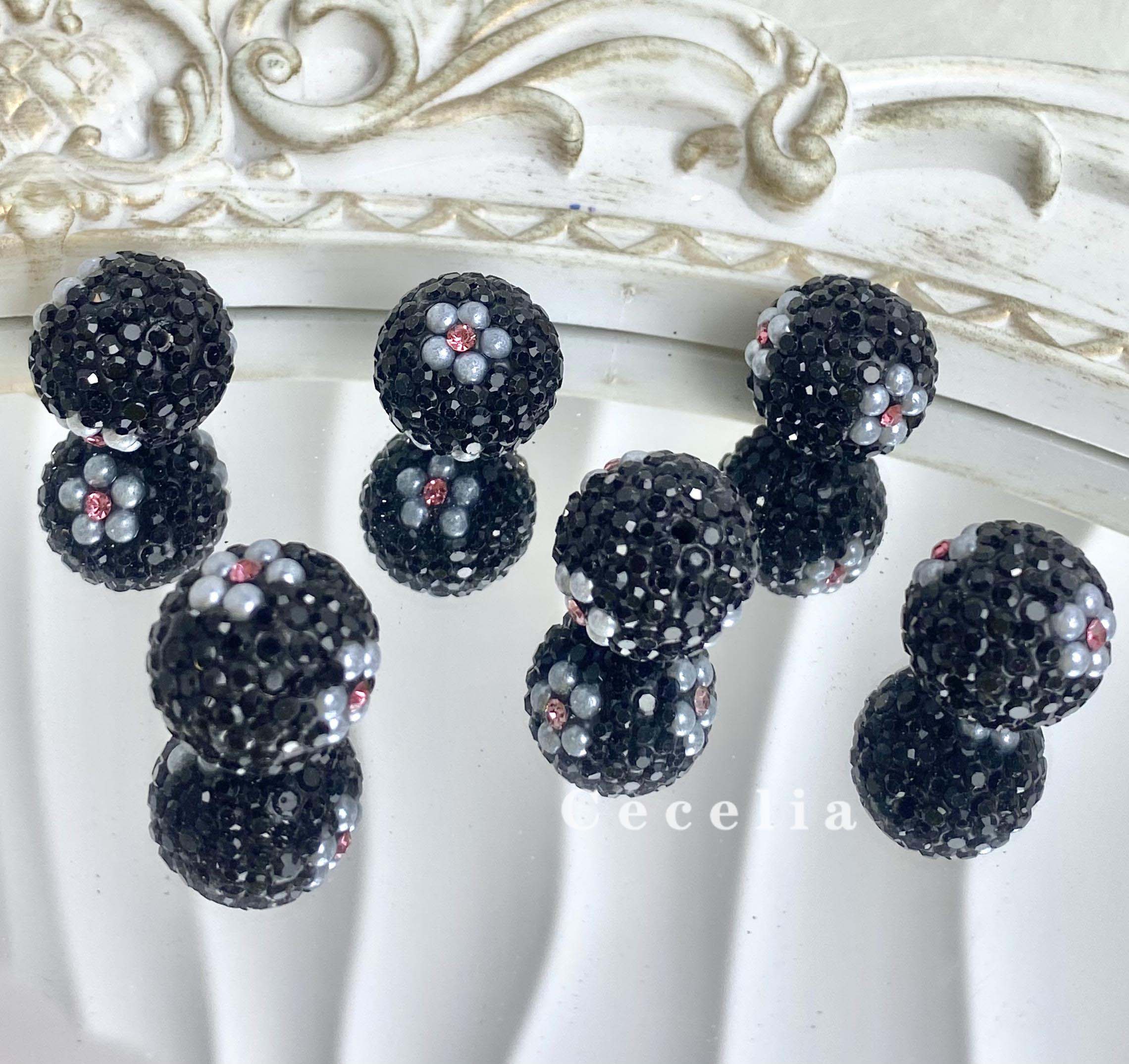 Rhinestone Beads for DIY Pen or DIY Phone Chain Key Chain Bracelet Necklace#RB1645#