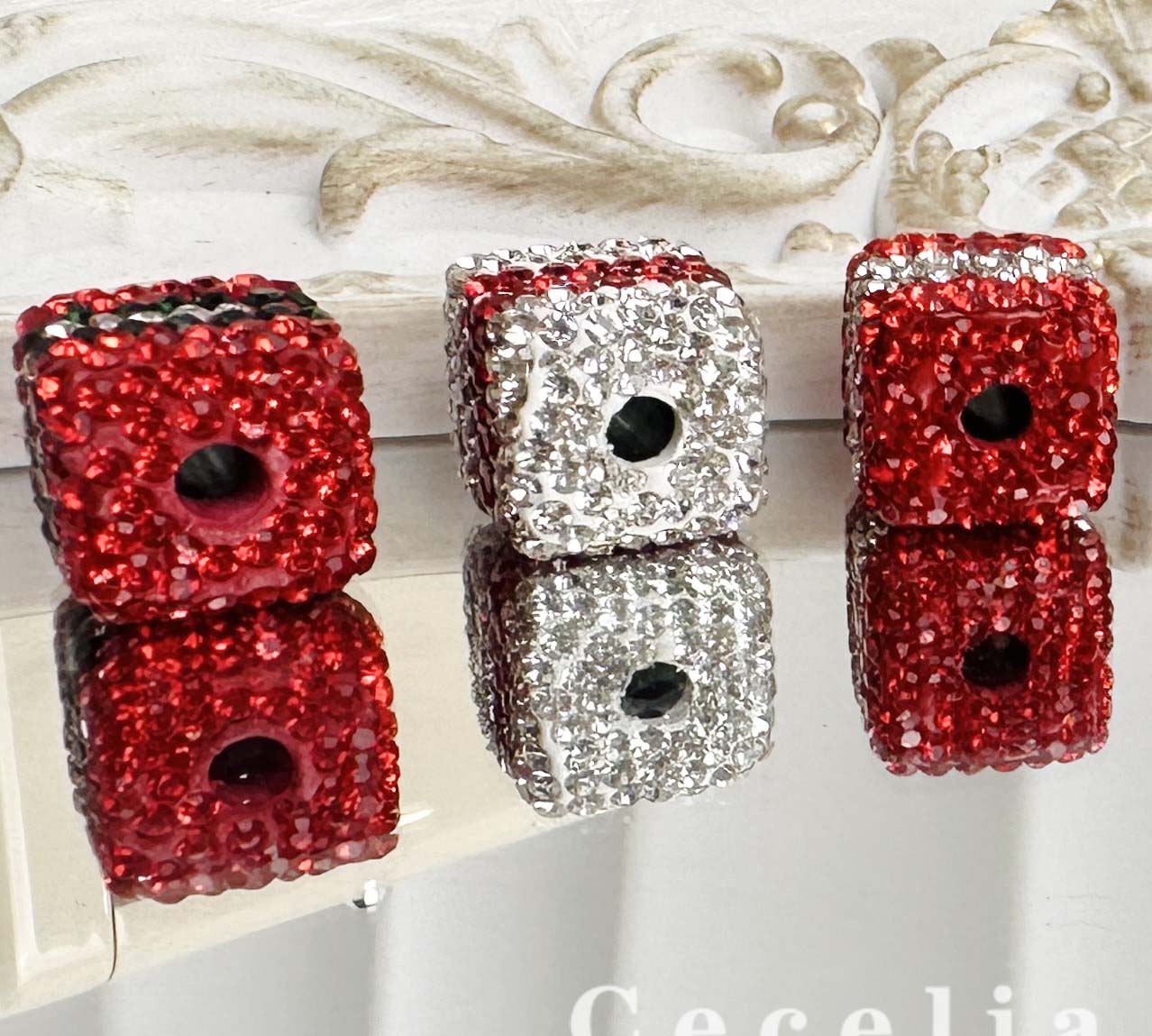 Rhinestone Beads for DIY Pen or DIY Phone Chain Key Chain Bracelet Necklace#RB1650#