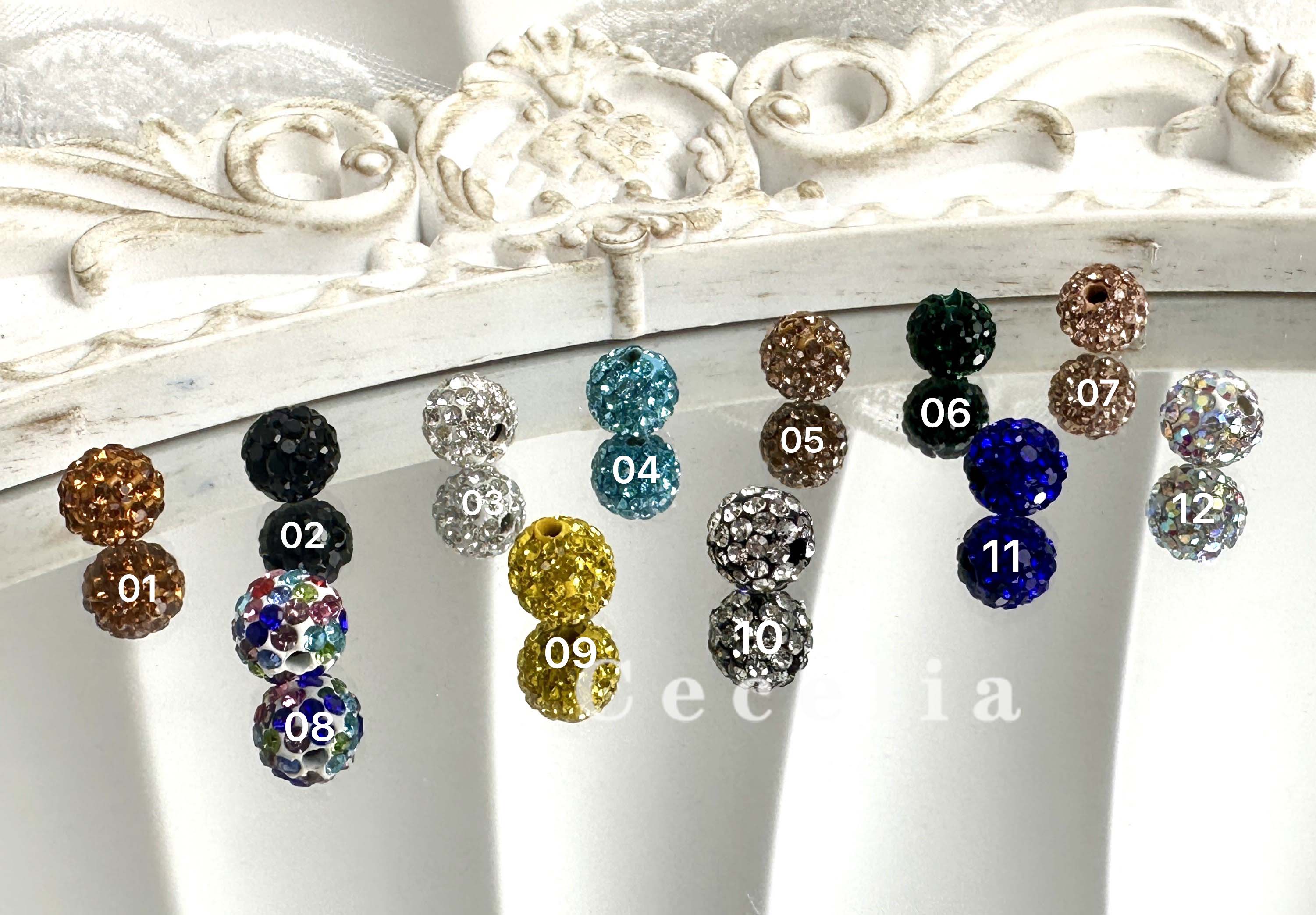 Rhinestone Beads for DIY Pen or DIY Phone Chain Key Chain Bracelet Necklace#RB1613#